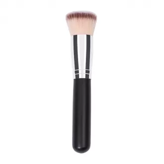 Dongshen brush foundation private label wholesale natural synthetic hair custom flat cosmetic liquid foundation brush