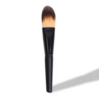Dongshen private label foundation brush manufacture high quality fiber synthetic hair flat foundation makeup brush