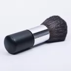 Dongshen single big powder brush makeup high quality goat hair soft black wood handle large loose powder brush