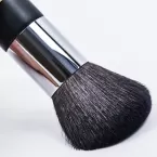 Dongshen single big powder brush makeup high quality goat hair soft black wood handle large loose powder brush