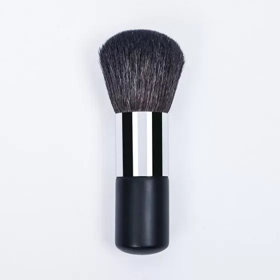 Dongshen single big powder brush makeup high quality goat hair soft black wood handle large loose powder brush
