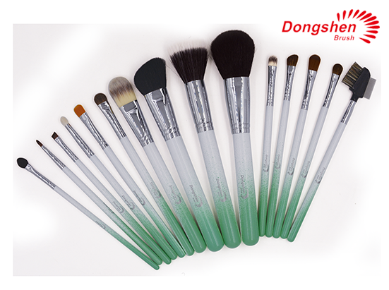 New style colorful handle makeup Brush Set 15pcs