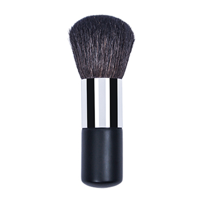 Dongshen single big powder brush makeup high quality goat hair soft black wood handle large loose powder brush