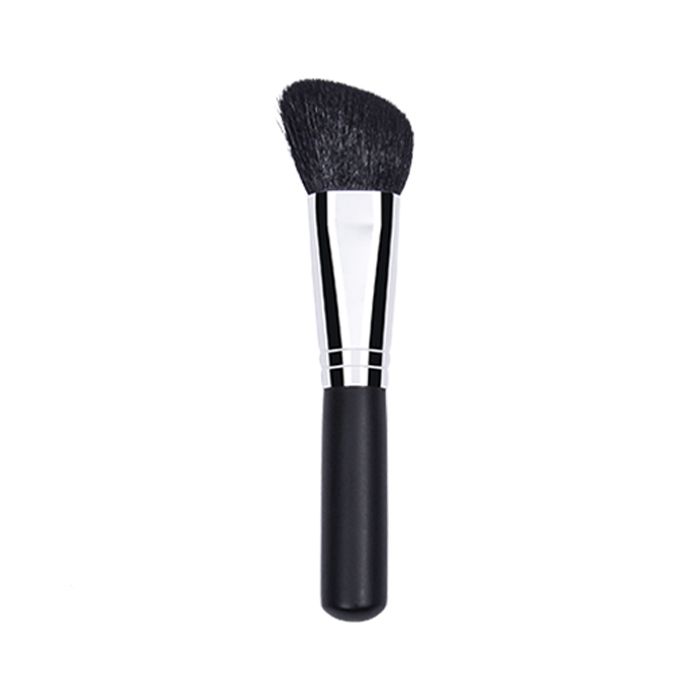 Dongshen private label high quality angled goat hair makeup brush blush contour brush