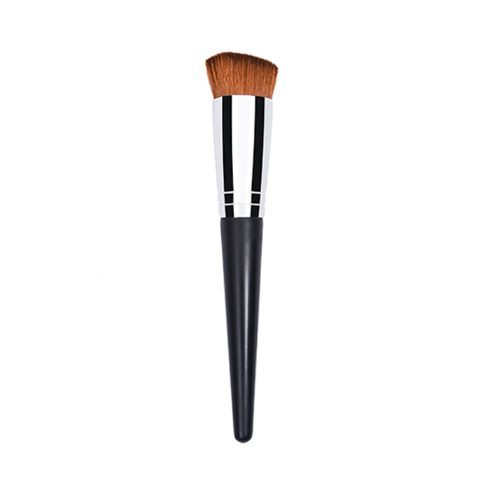 Dongshen brush makeup factory soft skin-friendly synthetic hair concave vegan cosmetic foundation brush