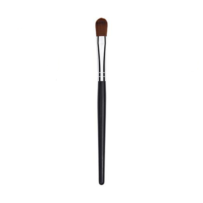 Dongshen makeup brush manufacture vegan friendly synthetic hair black wooden handle single concealer brush cosmetic brush