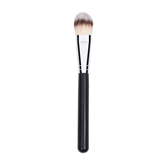 Dongshen manufacture private label eco-friendly high quality flat vegan synthetic hair liquid foundation makeup brush