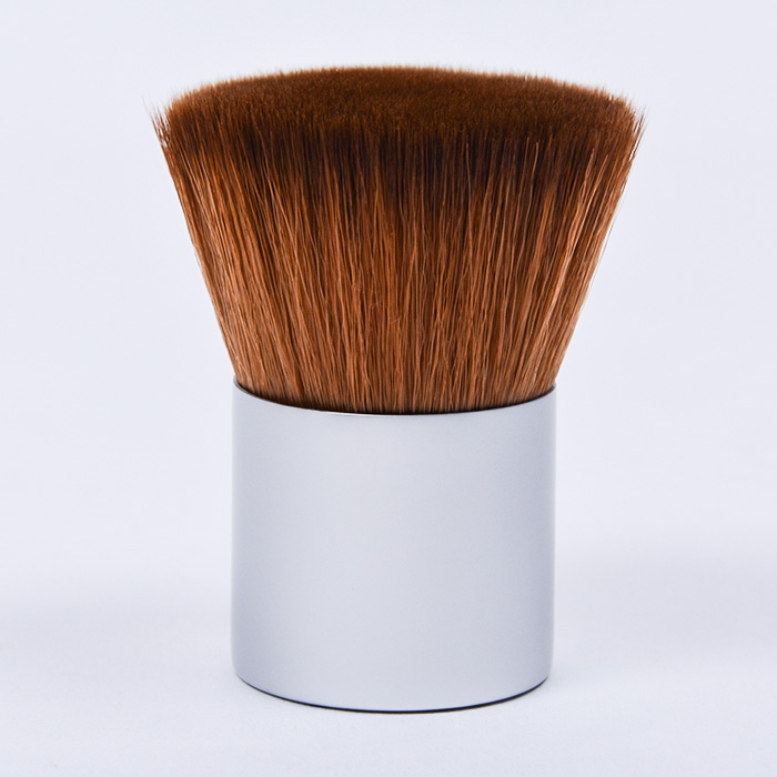 Dongshen makeup brush manufacturer cruelty-free flat top synthetic foundation blush kabuki brush