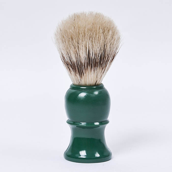 Dongshen brush shaving tools factory wholesale luxury boar bristle green plastic handle men shaving brush