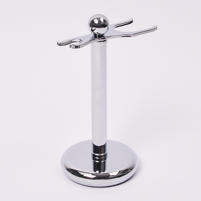 Dongshen luxury metal chrome shaving stand manufacture wholesale classic safety razor shaving brush holder