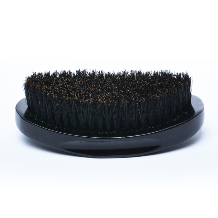 Dongshen private label beard brush comb wholesale high quality boar bristle hair black wooden beard brush