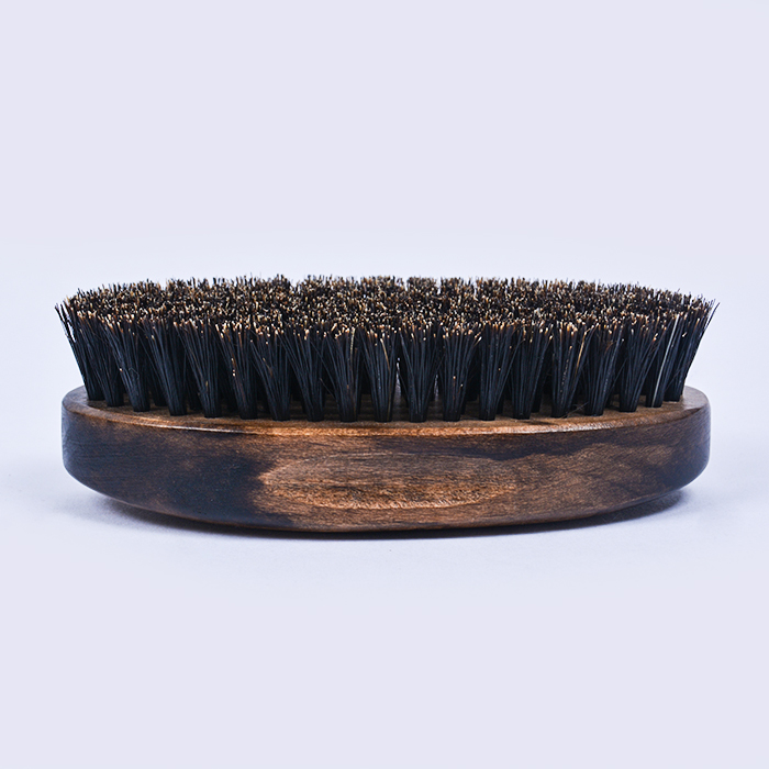 Dongshen luxury boar bristles oval wood handle private label professional beard brush for men facial beards