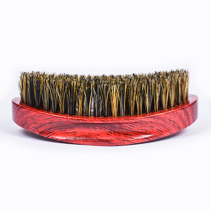 Dongshen brush beard care tools wholesale custom red wood handle natural beard brush